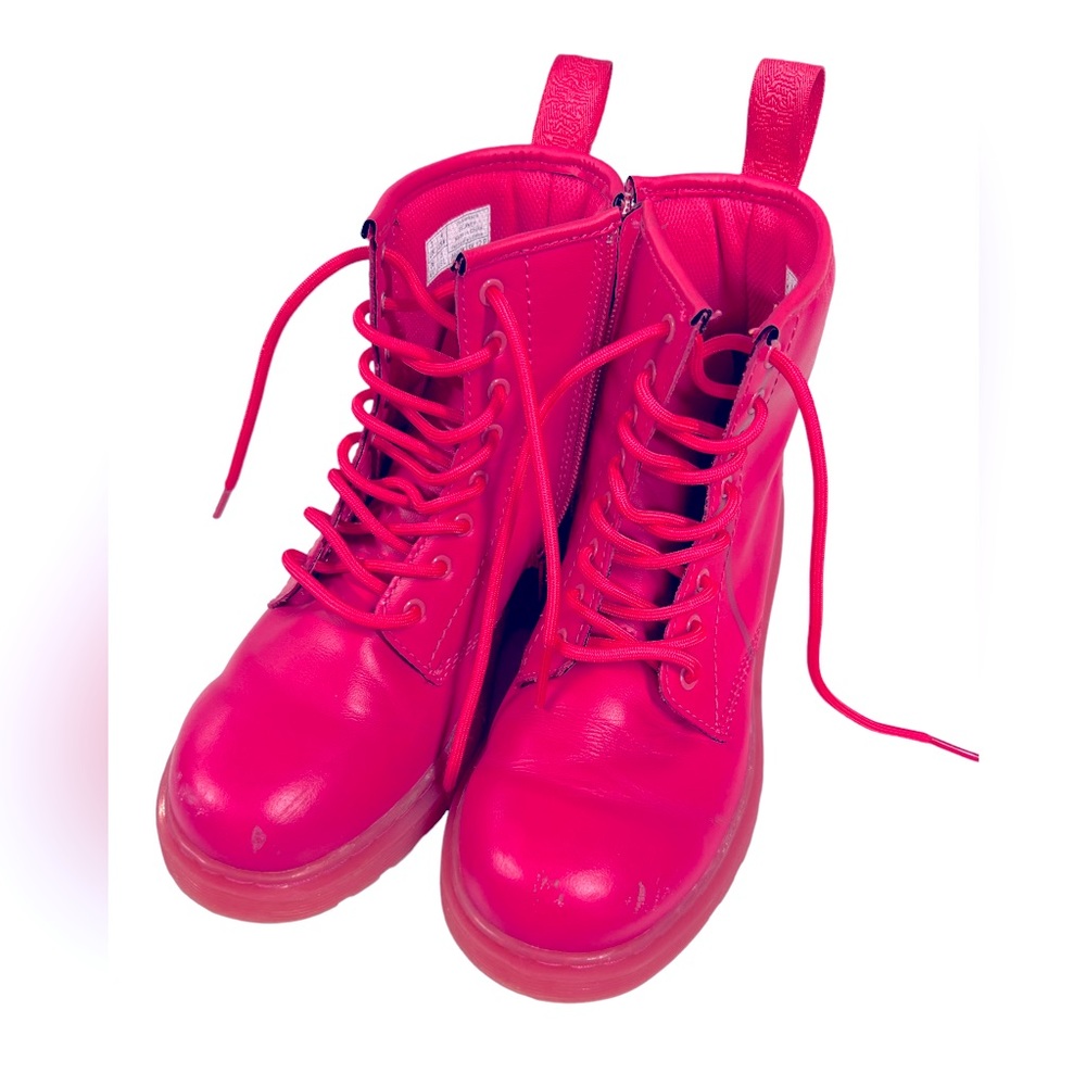 Solid Pink Dr. Marten Boots